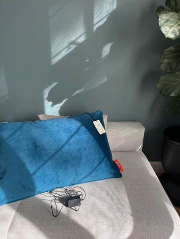 Stoov kussen 60 90 fluweel blauw nieuw kaartje beschikbaar voor biedingen