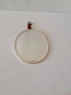 vintage rond spiegeltje met gouden rand rond 25x20 cm, Ophalen of Verzenden, Rond, Minder dan 50 cm, Minder dan 100 cm