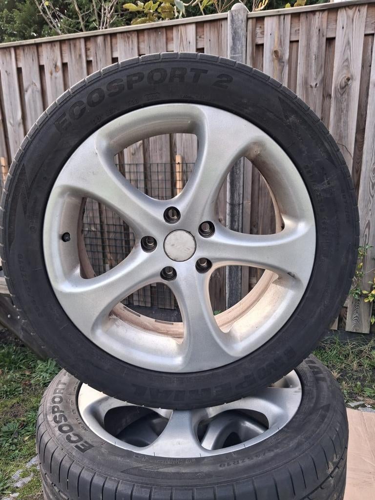 Lichtmetalen Velgen met Banden - 245/40R18, Auto-onderdelen, Banden en Velgen, Ophalen, 18 inch, Banden en Velgen, Personenwagen