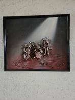 Schilderij Jazz Band - 58x49 cm, Antiek en Kunst, Ophalen