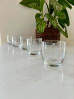 5 kristal waterglas Christinenhutte Germany. Old timer print, Ophalen of Verzenden, Zo goed als nieuw, Waterglas
