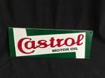 Gietijzeren plaat “Castrol motor olie”, Ophalen of Verzenden, Reclamebord