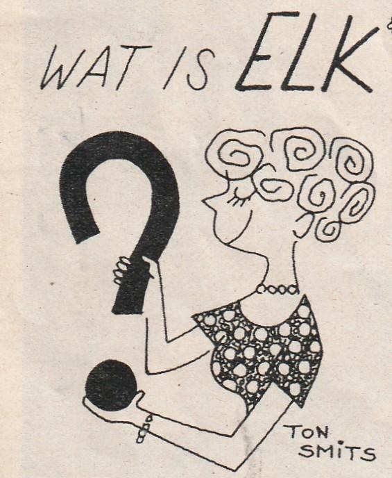 retro reclame 1978 Elk zuivel melkpoeder roerend Ton Smits, Verzamelen, Retro, Overige typen, Verzenden