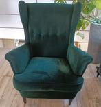 Stoffen Oorfauteuil IKEA Strandmon, Huis en Inrichting, Fauteuils, Ophalen, Zo goed als nieuw