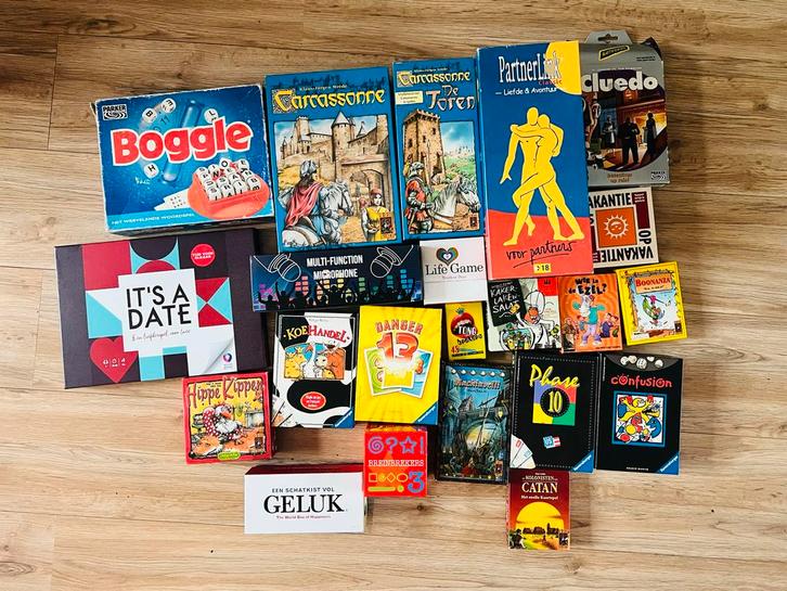 Groot Spellenpakket - 20+ Spellen!, Hobby en Vrije tijd, Gezelschapsspellen | Bordspellen, Gebruikt, Een of twee spelers, Reisspel