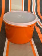 Vintage cilindervormige bewaarbox van Tupperware Ø13 H10 cm, Huis en Inrichting, Keuken | Tupperware, Ophalen of Verzenden, Gebruikt