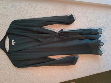 Donkergroene wikkeljurk. Maat: S beschikbaar voor biedingen