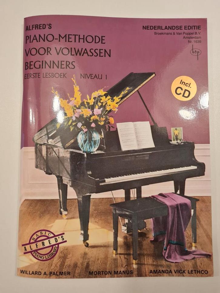 Alfred's Piano Methode Volwassenen, Muziek en Instrumenten, Bladmuziek, Zo goed als nieuw, Les of Cursus, Overige genres, Piano
