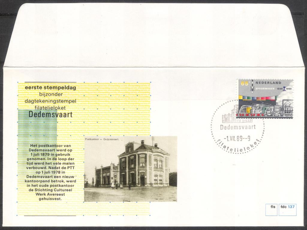 Dedemsvaart - oude postkantoor / Cultureel Werk Avereest, Verzenden, Envelop