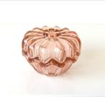 Vintage Roze Glazen Bonbonnière, Antiek en Kunst, Antiek | Glas en Kristal, Ophalen of Verzenden