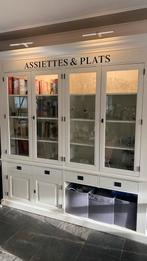 Witte buffetkast met verlichting en veel opbergruimte, Ophalen