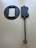 Wafelijzer van gietijzer met houder, Ophalen of Verzenden