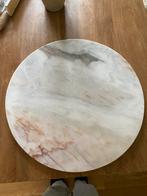 Marmeren plaat, Huis en Inrichting, Woonaccessoires | Schalen en Manden, Ophalen, Gebruikt, Schaal, Rond