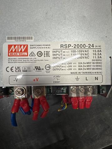 Mean Well RSP-2000-24 geschakelde voeding beschikbaar voor biedingen