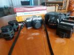 Minolta X-300 Analoge Camera met 3 lenzen, flits en foedraal, Ophalen of Verzenden, Gebruikt, Spiegelreflex, Minolta