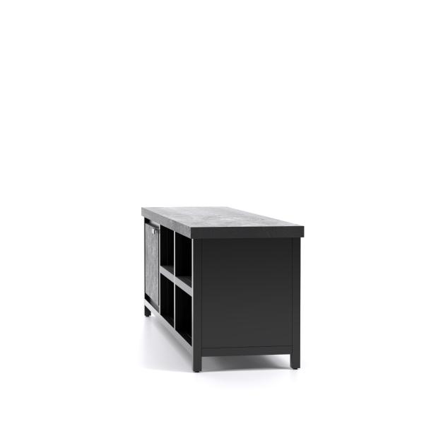 Tv-meubel trendy mango metaal 1 deur openvakken 160 cm actie, Huis en Inrichting, Kasten | Ladekasten, Tv-meubel trendy mango metaal 1 deur openvakken 160 cm actie