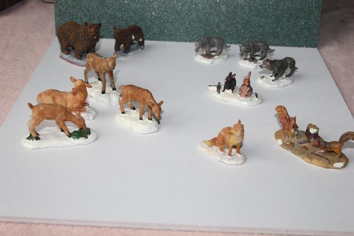 Dieren voor in een kerstdorp Lemax, Diversen, Kerst, Gebruikt, Ophalen of Verzenden