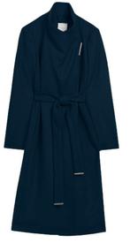Ted baker mantel rose midi wrap coat maat 1 navy, Kleding | Dames, Jassen | Winter, Blauw, Ophalen of Verzenden, Zo goed als nieuw