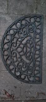 Zwarte rubberen deurmat met patroon, Tuin en Terras, Deurmatten, Ophalen of Verzenden, Rubber