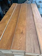Eiken vloer 68m2 multivloer 19cm breed 1,9cm dik toplaag 4mm, Ophalen, Gebruikt, Onbekend, Vloerdelen of -planken