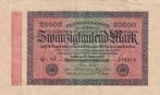 Duitsland 20.000 mark 20-2-1923 watermerk E, Postzegels en Munten, Verzenden, Duitsland, Los biljet