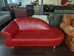 Rode sofabank, Huis en Inrichting, Banken | Sofa's en Chaises Longues, Ophalen, 150 tot 200 cm, Tweepersoons, 75 tot 100 cm