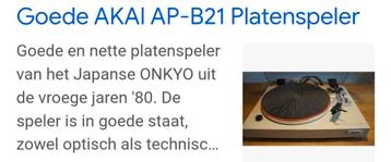 Akai ab-21 beschikbaar voor biedingen