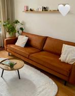 Cognac microleder 4zitsbank Lexington, Ophalen, Zo goed als nieuw