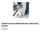 Antislip trap strip zelfklevende tape - beton grijs, Nieuw, Grijs, Overige typen, 10 tot 25 m²