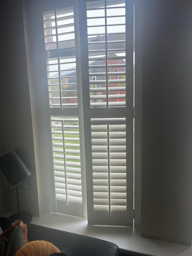 Witte Shutters - 7 Stuks, Huis en Inrichting, Stoffering | Gordijnen en Lamellen, Gebruikt, 150 tot 200 cm, Minder dan 50 cm, Wit