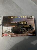 MiniArt 1/35 T-34/85 met extras, Overige merken, Tank, 1:32 tot 1:50, Nieuw