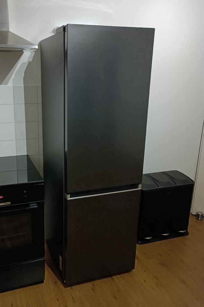 koelvries Samsung zwart + garantie, 6 maanden gebruikt, Witgoed en Apparatuur, Koelkasten en IJskasten, Zo goed als nieuw, Met aparte vriezer