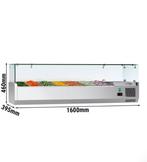 RVS  Opzet koelvitrine saladière, Ophalen of Verzenden, Gebruikt, Koelen en Vriezen