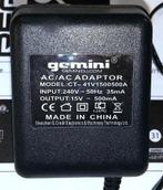 Gemini PMX CT-41V1500500A 15V 0.5A 7.5W AC ~ AC Adapter UK, Muziek en Instrumenten, Ophalen of Verzenden, Nieuw, Apparatuur