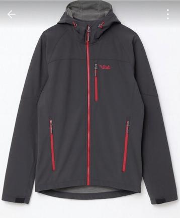 Rab Salvo Softshell Jas - Grijs/Rood - XXL beschikbaar voor biedingen