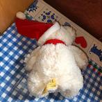 Witte kerst beer knuffel met rode muts en sjaal kerstmuts, Kinderen en Baby's, Speelgoed | Knuffels en Pluche, Ophalen of Verzenden