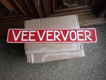 Veevervoer bord vintage beschikbaar voor biedingen