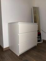 Mat Witte Kast 3 Lades, Ophalen, 50 tot 100 cm, Zo goed als nieuw, 3 of 4 laden
