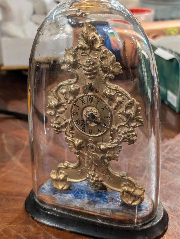 Antiek klokje sapler 17 cm hoog. €230, Antiek en Kunst, Antiek | Klokken, Ophalen