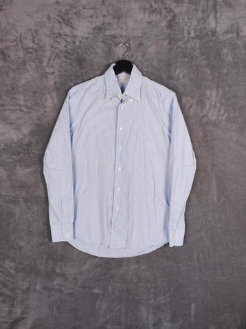 Suitsupply Overhemd 39 15,5 Shirt Blauw Wit Gingham Ruit
 beschikbaar voor biedingen