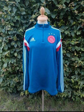 Adidas Ajax Amsterdam 2020/21 Half-Zip Voetbal Trui (L) beschikbaar voor biedingen