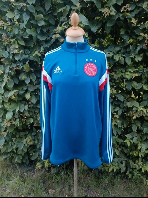 Adidas Ajax Amsterdam 2020/21 Half-Zip Voetbal Trui (L), Kleding | Heren, Sportkleding, Gedragen, Voetbal, Maat 52/54 (L), Blauw