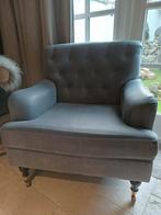 Mooie fauteuil stoel gecapitonneerd landelijk sober hoffz, Ophalen, Gebruikt, Stof