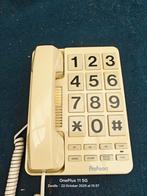 Telefoon analoog, grote toetsen. Vintage., Ophalen of Verzenden, Gebruikt