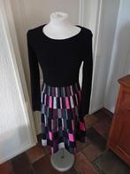 BodyflirtBoutique jurk zwart ,roze patroon mt S, Zwart, Nieuw, Ophalen of Verzenden, Maat 36 (S)