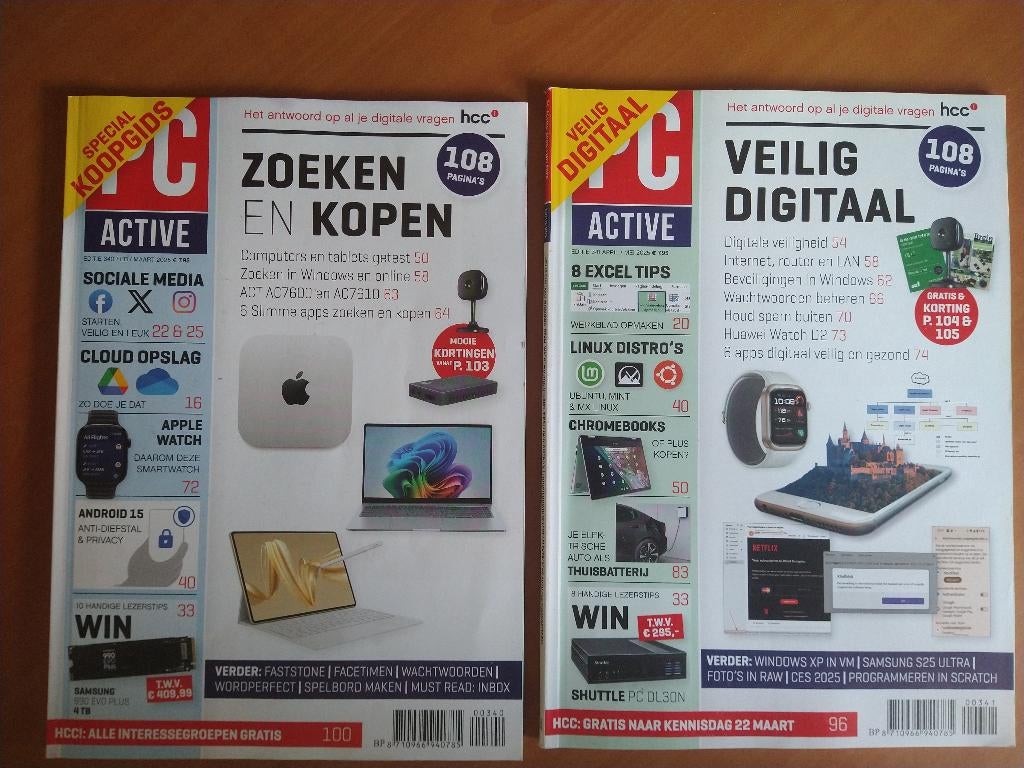 PC-Active feb/maart 2025 + april//mei 2025, Ophalen of Verzenden, Zo goed als nieuw, Muziek, Film of Tv
