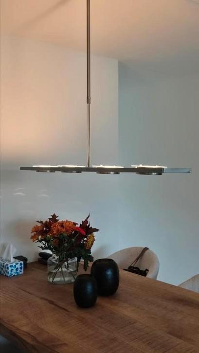 Strakke functionele led lamp voor eettafel, Huis en Inrichting, Lampen | Hanglampen, Gebruikt, 75 cm of meer, Ophalen