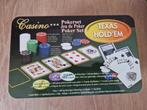 Texas Hold'Em pokerset, Hobby en Vrije tijd, Gezelschapsspellen | Kaartspellen, Een of twee spelers, Ophalen of Verzenden, Nieuw