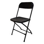 Zwarte klapstoel, Ophalen, Zo goed als nieuw, Zwart, Eén