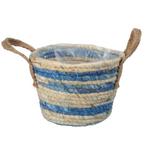 Sisal mand middelgroot blauw, Verzenden, Nieuw, Rond